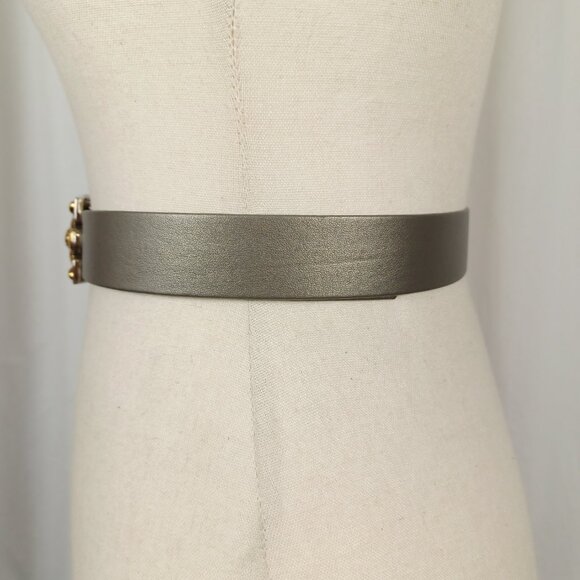Vintage 80s Douglas Paquette Mixed Metal Buckle & Belt, Up to 35\